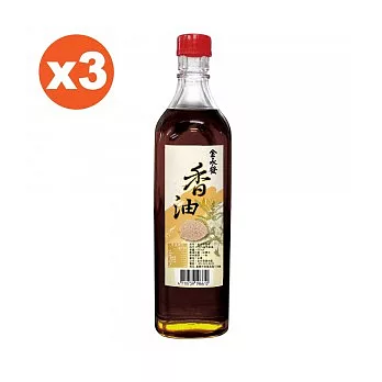 金永發 香油3罐組(600ml/瓶)香油3罐組