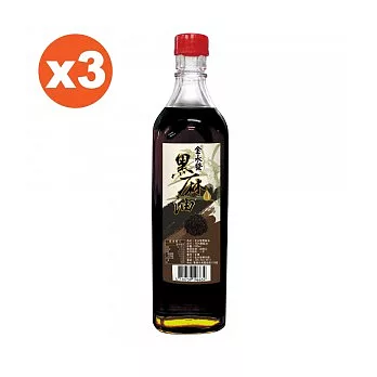 金永發 黑麻油3罐組(600ml/瓶)黑麻油3罐組