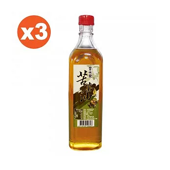 金永發 苦茶油3罐組(600ml/瓶)苦茶油3罐組