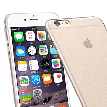 iPhone 6 Plus 5.5吋 絲磨水漾高品質保護背殼 透明硬殼