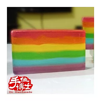 手作博士 冰沁透涼薄荷皂|彩虹限量版 (100g±10g/個)冰沁透涼薄荷皂*1
