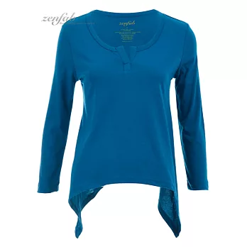 『zenfab有機棉衣著』透氣有機棉上衣S寶藍