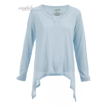 『zenfab有機棉衣著』透氣有機棉上衣S粉藍