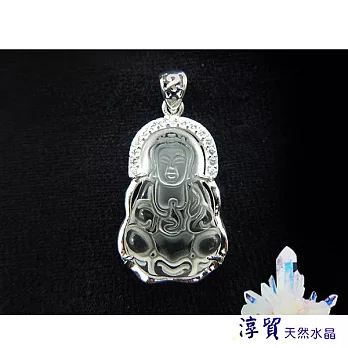 Blanco淳貿水晶白水晶觀音(鑽)鍍銀墜飾(B01-55)