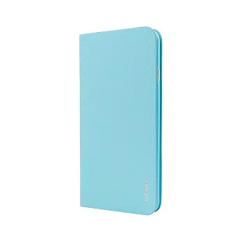 Ozaki O!coat 0.3+ Folio iPhone 64.7吋 超薄側翻皮套-淡藍色