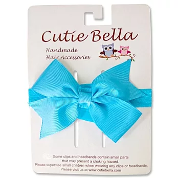Cutie Bella彈性Stretchy Bow髮帶-Blue