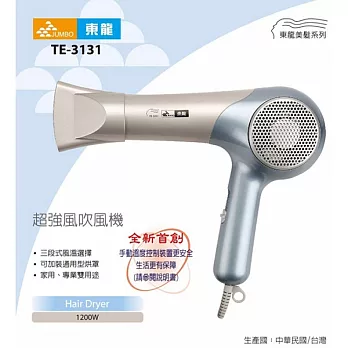 【東龍】 超強風吹風機TE-3131