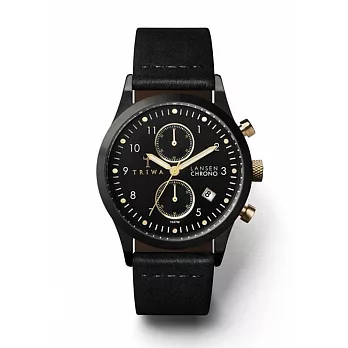 【TRIWA】北歐設計瑞典品牌Lansen Chrono系列Midnight-Black Classic(黑/金 LCST108-CL010113)