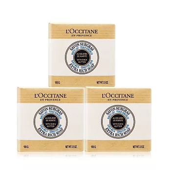 《L’OCCITANE 歐舒丹》乳油木牛奶植物皂(100g)X3入