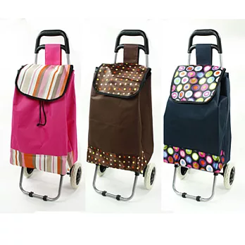 大容量時尚購物車藍色彩圈