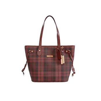 WORLD POLO 世界保羅‧紅格束口肩背托特包(小)