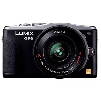 (公司貨-中國製) Panasonic GF6+X14-42mm 變焦X鏡組-送16G+原電+相機包/黑色
