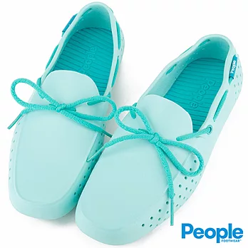 PEOPLE SENNA時尚帆船鞋款(女)4水藍x湖水綠