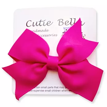 Cutie Bella蝴蝶結Bow Stretch髮夾-Fuchsia