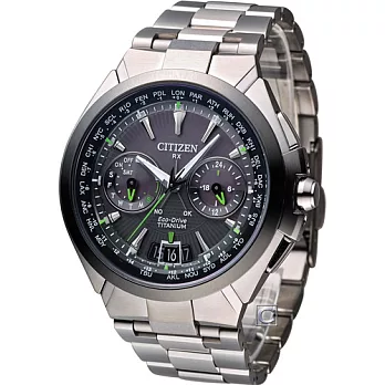 CITIZEN 光動能【鈦】金屬衛星對時腕錶 CC1086-50E