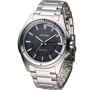 CITIZEN Eco-Drive 星辰 玩命關頭時尚腕錶 AW0030-55E