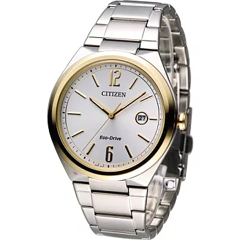 CITIZEN Eco-Drive 極簡大三針時尚腕錶 AW1374-51A銀色