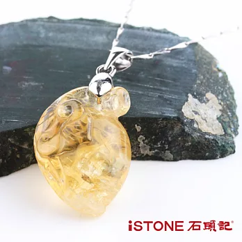 石頭記 黃水晶招財項鍊-長壽果9.8g