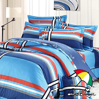 【Arnold Palmer雨傘】爵士格調-精梳純棉床罩雙人七件組