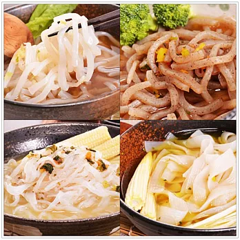 樂活e棧 1111光棍蒟蒻麵+2湯任選(6份)地中海南瓜磨菇濃湯