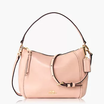 COACH 高質感皮革肩背兩用包(小款)_玫瑰粉