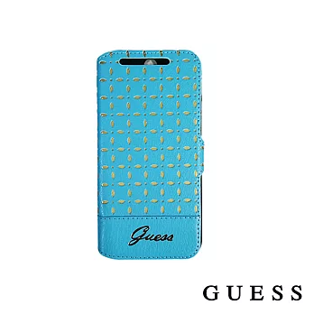 GUESS GIANINA 窗花系列皮套 M8(藍、黑、黃)藍色