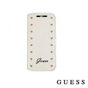GUESS STUDDED 經典排釘系列皮套 M8奶茶色