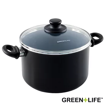 GREEN+LIFE 22cm雙耳湯鍋(附蓋)