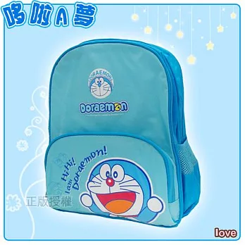 【哆啦A夢】經典小童後背書包/背包(二色)藍色