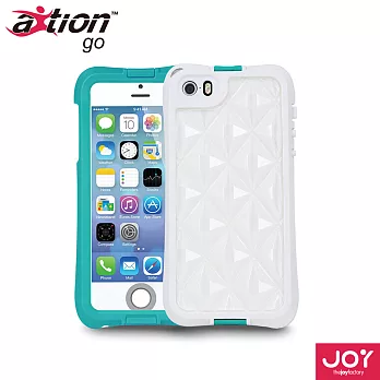 JOY aXtion GO iPhone5/5S 生活防水防摔五防保護殼藍綠