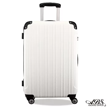 ABS愛貝斯 26吋 進階防刮TSA海關鎖靜音跑車輪旅行箱 (純潔白) 99-041B
