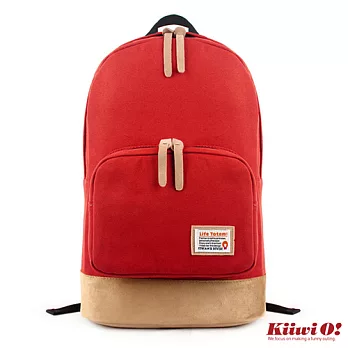 【Kiiwi O!】Basic後背包-紅色法蘭克