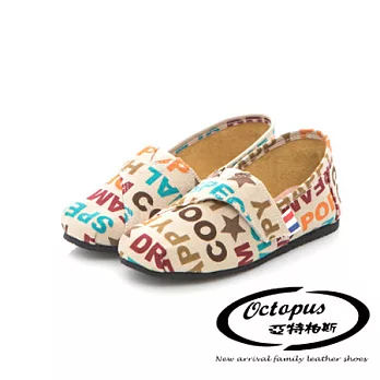 Octapus紐約時代手工休閒鞋-卡其色小童款14卡其色