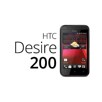 【福利品】宏達電 HTC/Desire 200/單核心/3.5 吋 螢幕/512MB記憶體/4G儲存空間/Android 系統手機-黑色黑色