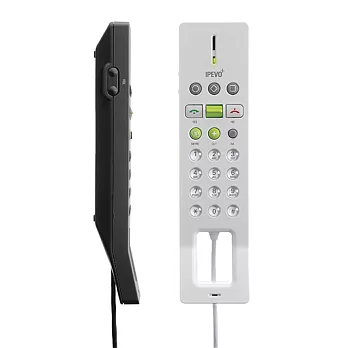 SKYPE/行動省62% 國際省88% /LED來電顯示燈/人體工學設計/IPEVO Free.1 Skype 電話-白色