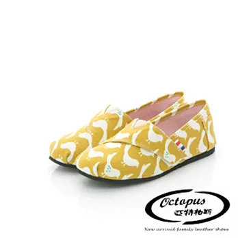 Octapus悠閒旅行手工休閒鞋-時尚黃大人款23時尚黃