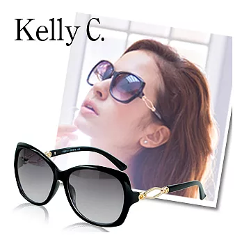 【Kelly C.】巨星款太陽眼鏡 ( 黑 / 褐 )黑色