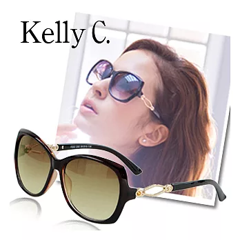 【Kelly C.】巨星款太陽眼鏡 ( 黑 / 褐 )褐色