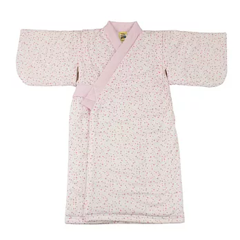 【愛的世界】MYBABY小兔與雲系列粉紅點點和服/F-台灣製-粉紅色