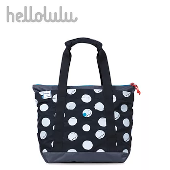 Hellolulu Finn-全天候購物包(小)-(LittleStudio-白圓點)