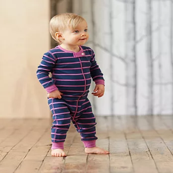 Hatley 藍紫條紋連身衣12-18M藍紫