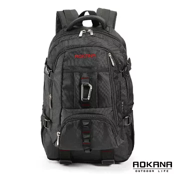 AOKANA奧卡納 台灣釦具 輕量防潑水護脊紓壓機能後背包 (紅/黑) 68-073