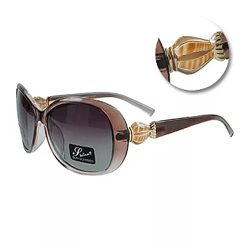 【Kelly C.】偏光女用太陽眼鏡(3562-5)棕灰混色