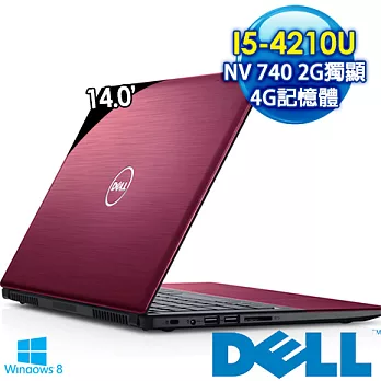 【DELL】V5470R i5-4210U 14吋 GT740M 2G獨顯筆電紅