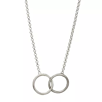 Dogeared KARMA 永結同心雙環圓滿 銀色許願項鍊 附原廠盒