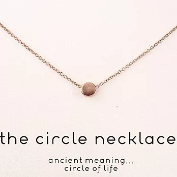 Dogeared 許願項鍊 玫瑰金豆 Circle Necklace 附原廠禮盒