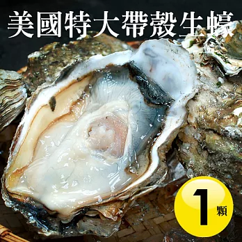 【優鮮配】美國特大帶殼生蠔X1顆(400g±100g/顆)