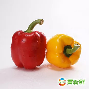 【愛新鮮】彩色甜椒45g/盒(黃紅甜椒各一)