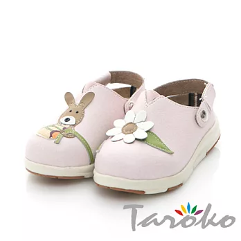 Taroko小兔遊花園超輕量兩用休閒鞋-淡雅粉兒童款23淡雅粉