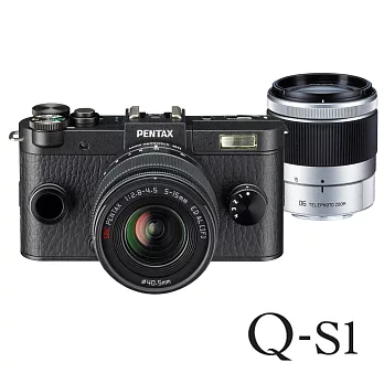 PENTAX Q-S1+5-15mm+15-45mm 新微單變焦雙鏡組【公司貨】經典黑